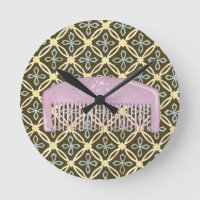 Comb Lavanda sobre fundo de chocolate