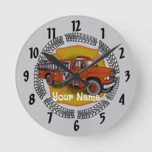 Relógio Redondo Como eu Rolo relógios de bombeiros