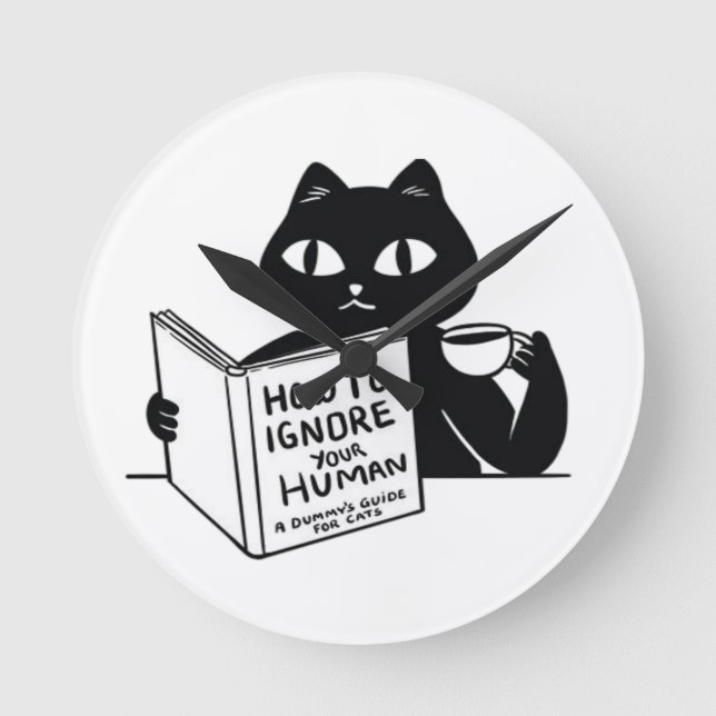 Relógio Redondo Como ignorar sua galera (Frente)