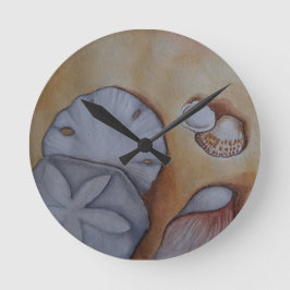 Relógio Redondo Conchas na costa