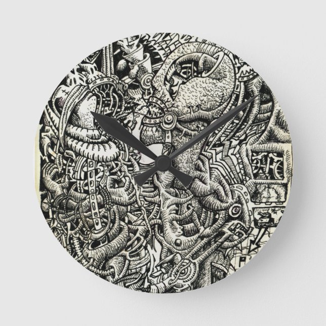 Relógio Redondo Concorrência unilateral (Frente)