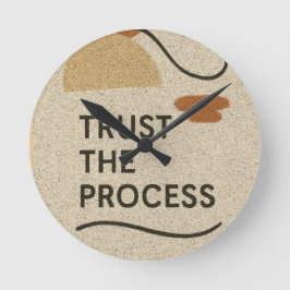 Relógio Redondo Confiar no Processo