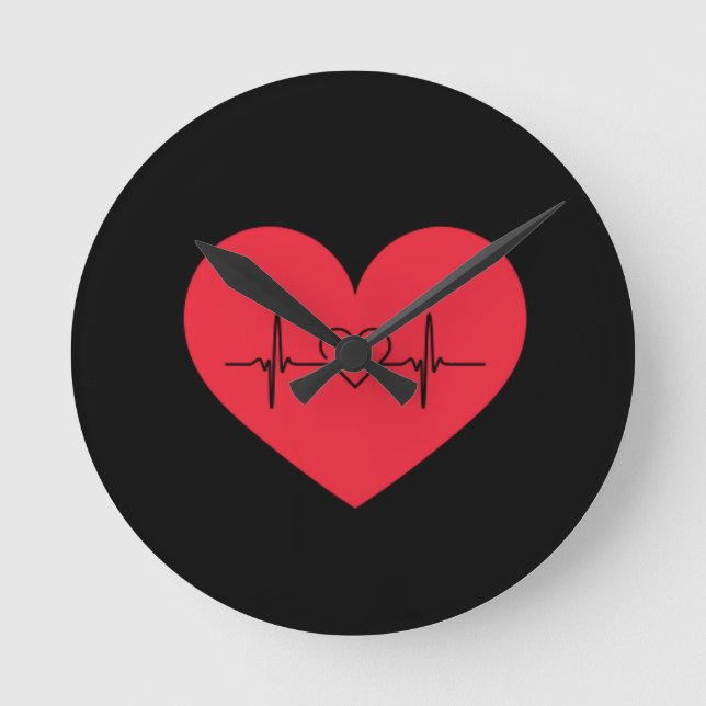 Relógio Redondo coração (Frente)