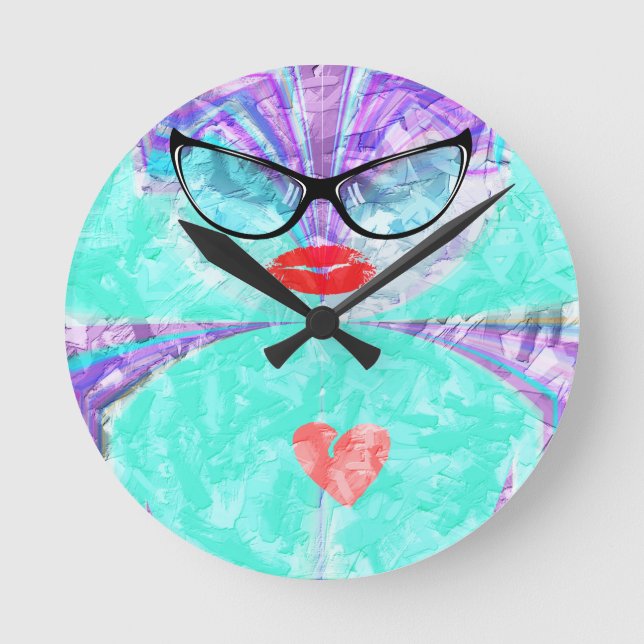 Relógio Redondo Coração perfeito (Frente)