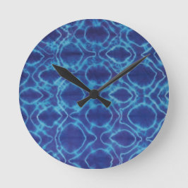 Relógio Redondo Corante Amarrado - Roxo