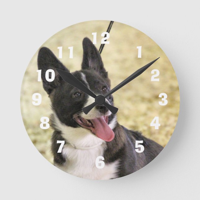 Relógio Redondo Corgi (Frente)