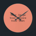 Relógio Redondo Crie seu<br><div class="desc">Crie seus próprios favores de casamento,  materiais de recepção,  decorações e convites personalizados,  joias personalizadas e muito mais!</div>