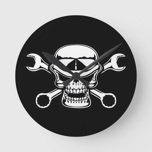 Relógio Redondo Cromeboy Cross-Wrenches (Frente)