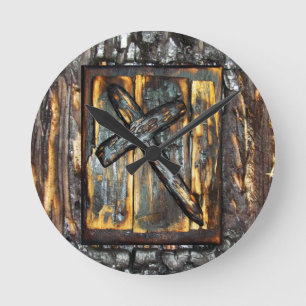 Relógio Redondo Cruz do apocalipse