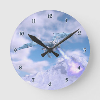 Relógio Redondo Crystal Ice Dragon