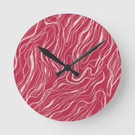 Relógio Redondo Curvas de esboços