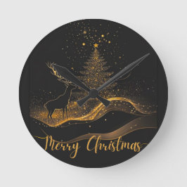 Relógio Redondo Custom Christmas