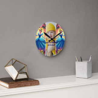 Relógio Redondo Custom Kids Photo bedroom decor