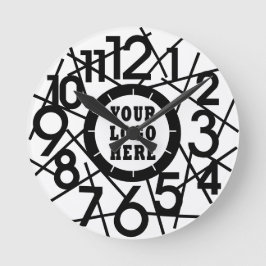 Relógio Redondo Custom Modern Abstract Geometric Wall Clock