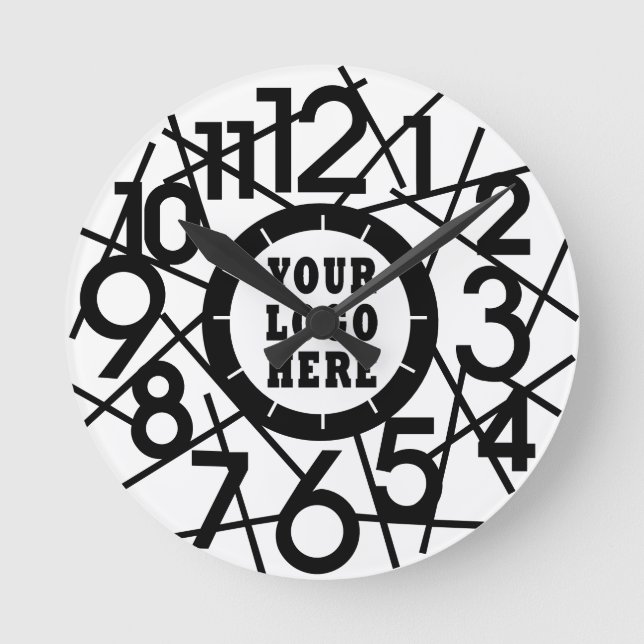 Relógio Redondo Custom Modern Abstract Geometric Wall Clock (Frente)