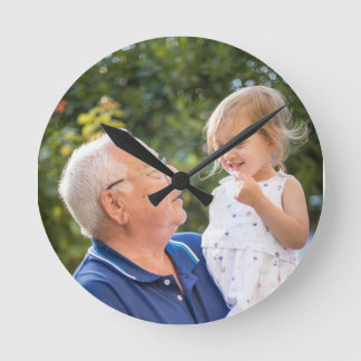 Relógio Redondo Custom Personalized Photo 