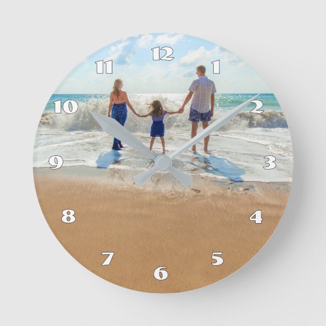 Relógio Redondo Custom Photo Wall Clock (Frente)