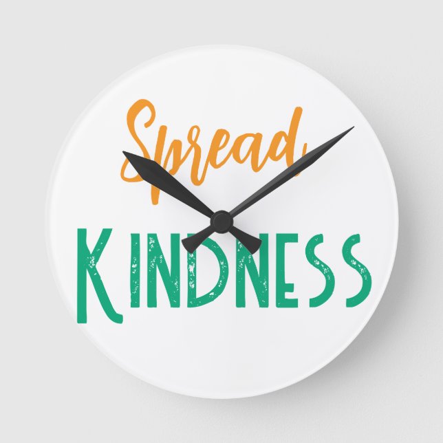 Relógio Redondo Cute Spread Kindness Clock (Frente)