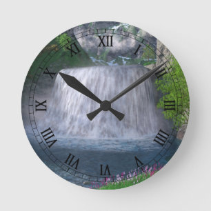 Relógio Redondo Cwm Waterfall Clock
