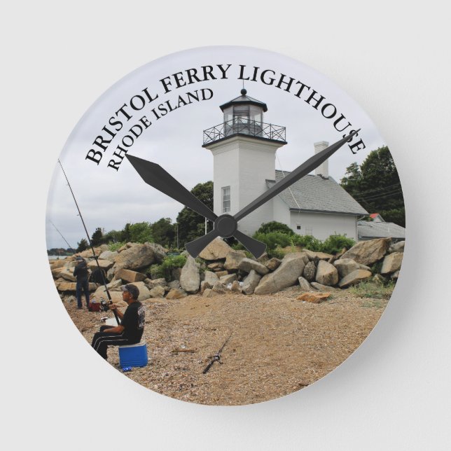 Relógio Redondo da Ilha de Rhode, Bristol Ferry (Frente)
