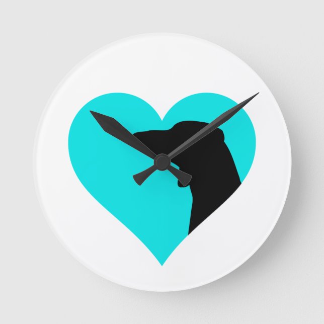 Relógio Redondo Dachshund (Frente)