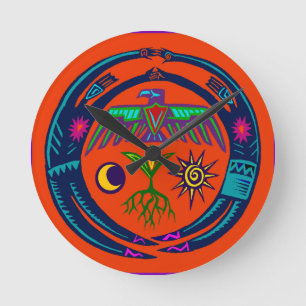 Relógio Redondo Dança da Chuva