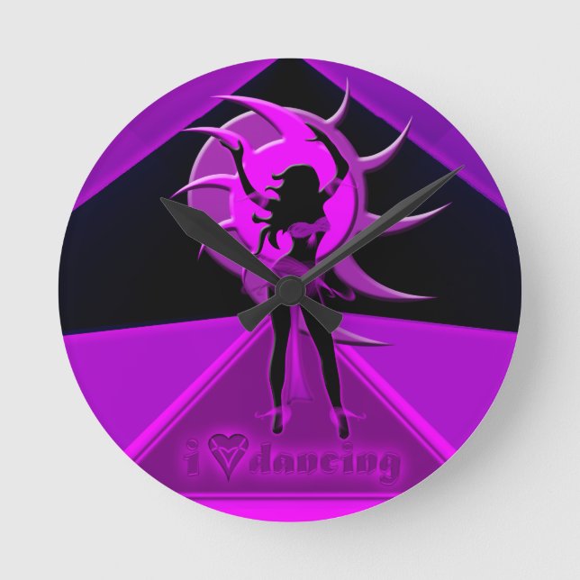 Relógio Redondo Dançarino * Onca* (Frente)