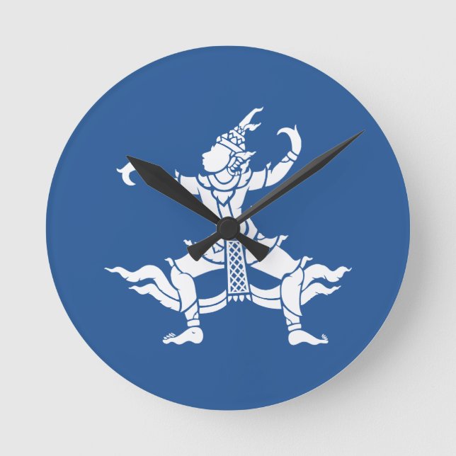 Relógio Redondo Dançarino Tailandês ⚠ Sinal ⚠ Tailândia (Frente)