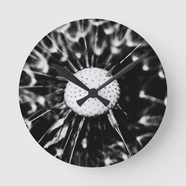 Relógio Redondo dandelion blacq (Frente)