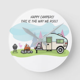 RELÓGIO REDONDO DECORAÇÃO DO ACAMPAMENTO DOS CAMPISTAS DO PULSO DE