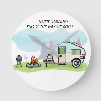 RELÓGIO REDONDO DECORAÇÃO DO ACAMPAMENTO DOS CAMPISTAS DO PULSO DE