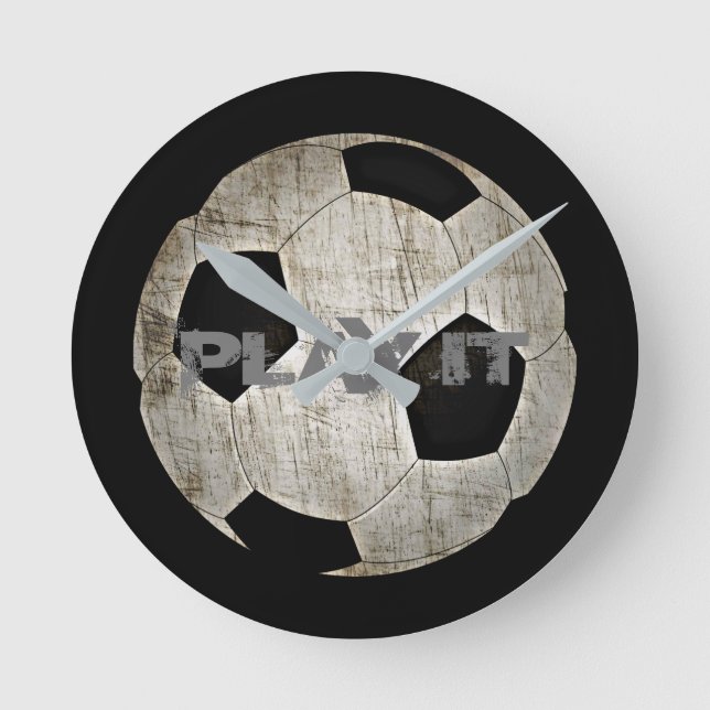 Relógio Redondo Decoração do quarto de dormir para rapazes brancos (Frente)