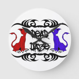 Relógio Redondo Deja Vu Cat