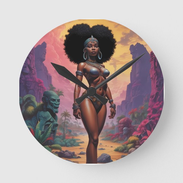 Relógio Redondo Descarregado Pelo Que Foi - Ken Gage Art (Frente)