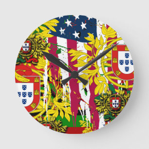 Relógio Redondo desenhos portugueses