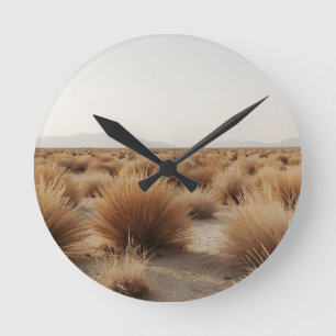 Relógio Redondo Deserto Minimalista