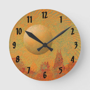 Relógio Redondo Deserto Sun