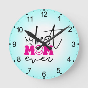 Relógio Redondo Design-63344 da Melhor Mãe