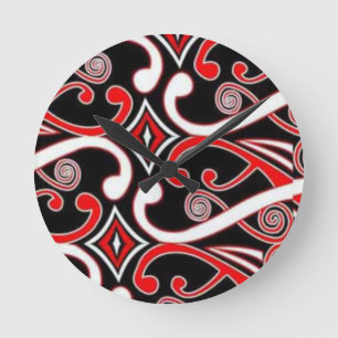 Relógio Redondo design maori