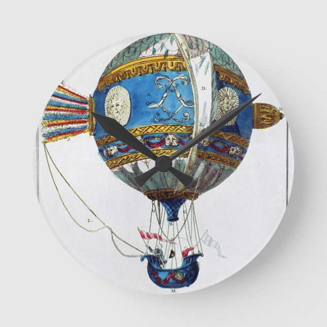 Relógio Redondo Design para um balão de ar quente com um diâmetro  (Frente)
