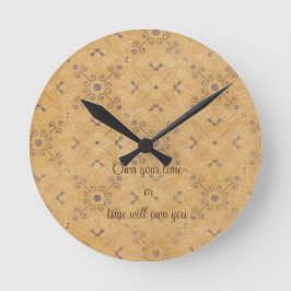 Relógio Redondo Design Romântico de Vintage