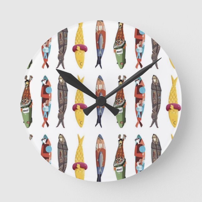 Relógio Redondo Designs portuguesas (Frente)