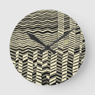 Relógio Redondo Designs Tribal Kuba
