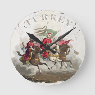 Relógio Redondo Detalhe de frontispício, 'dos trajes do Variou