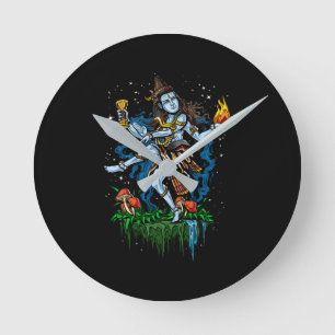 Relógio Redondo Deus do senhor Shiva Nataraja Dança Hindu
