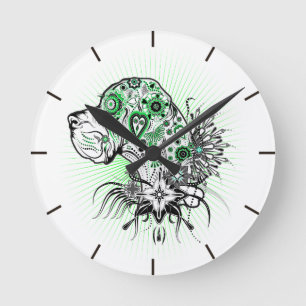 Relógio Redondo Deutsche Doggen Uhr