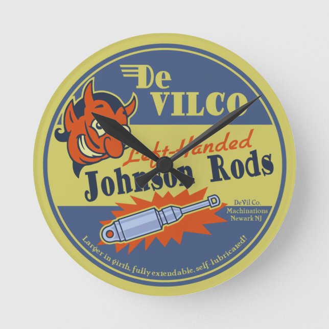 Relógio Redondo DeVILCO Johnsons canhoto (Frente)