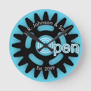 Relógio Redondo Dia de os pais Padre e Filhos Mecânicos Abertos Es