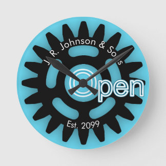 Relógio Redondo Dia de os pais Padre e Filhos Mecânicos Abertos Es