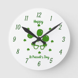 Relógio Redondo Dia de São Patrício feliz